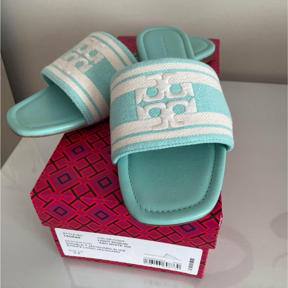BNWT Tory Burch Jacquard slides